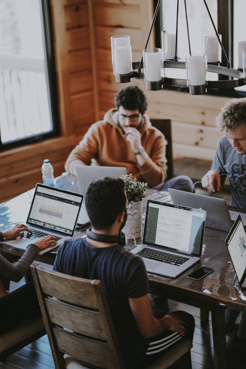 Professional team in a modern office